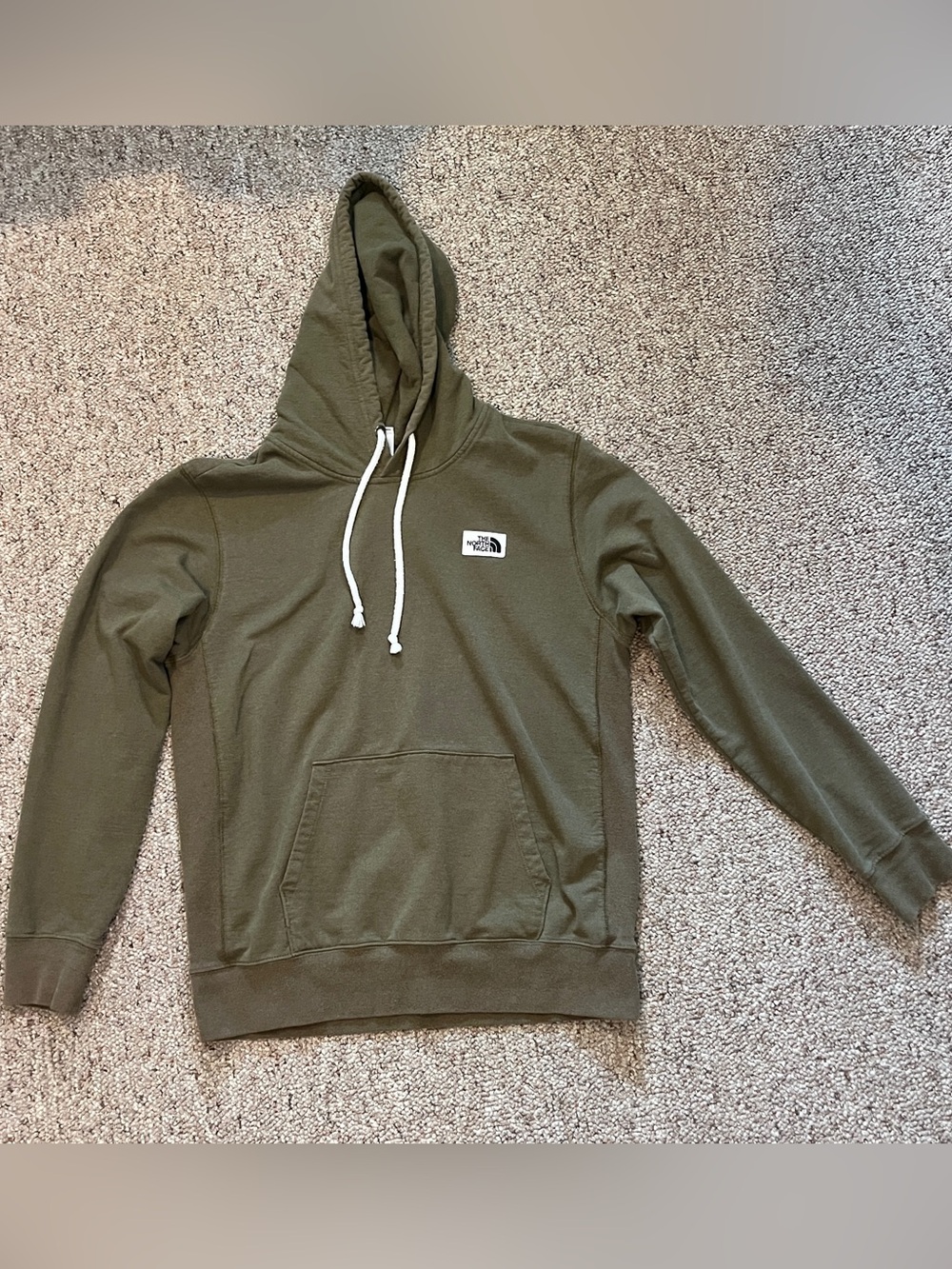 The North Face Men’s Olive Green Crewneck Hoodie